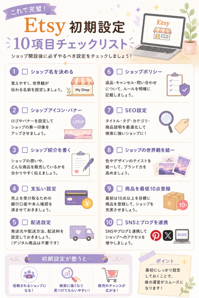 初期設定チェックリスト